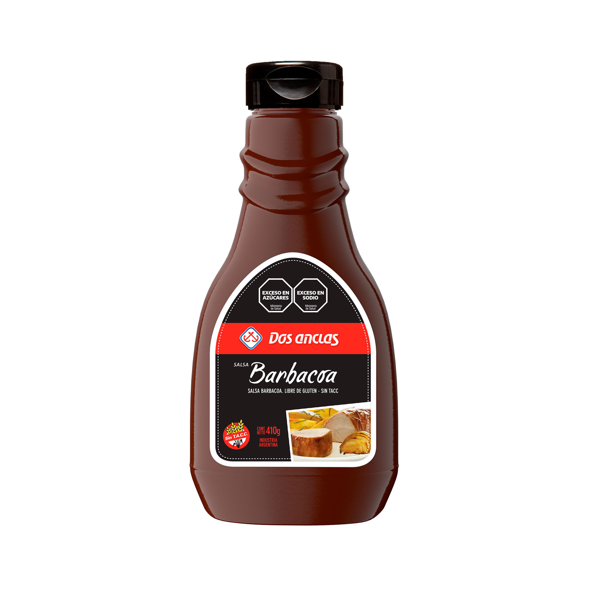 Salsa barbacoa Dos anclas pet 410 g. Carrefour
