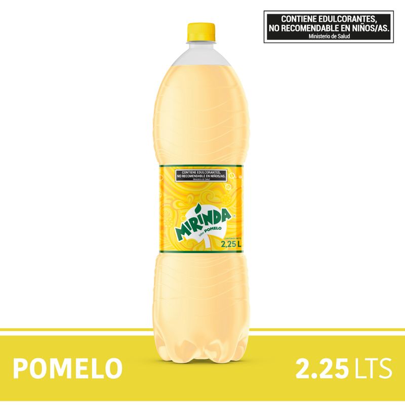 Gaseosa pomelo regular Mirinda pet 2.25 l. Carrefour