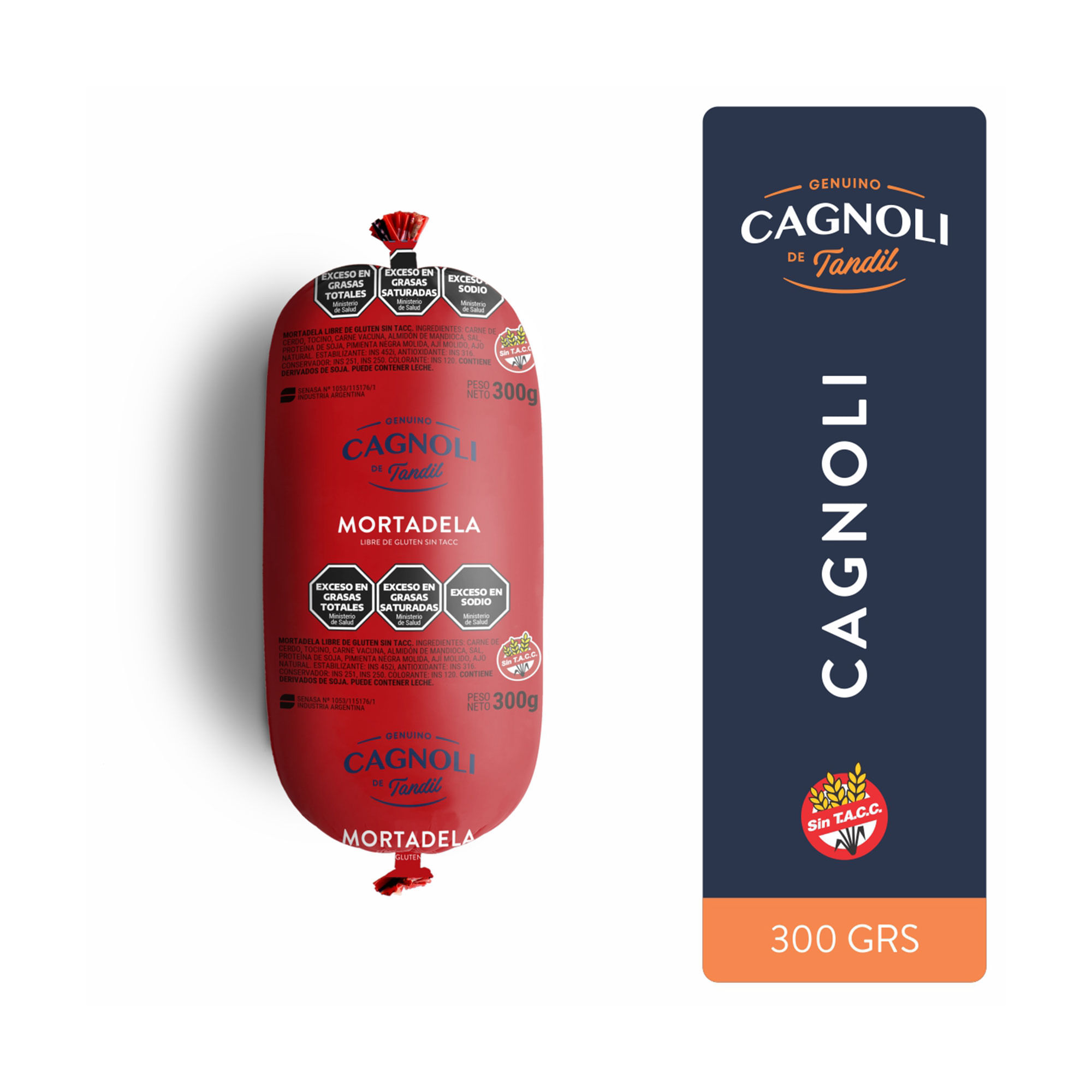 Mortadela mini Cagnoli 300 g. Carrefour