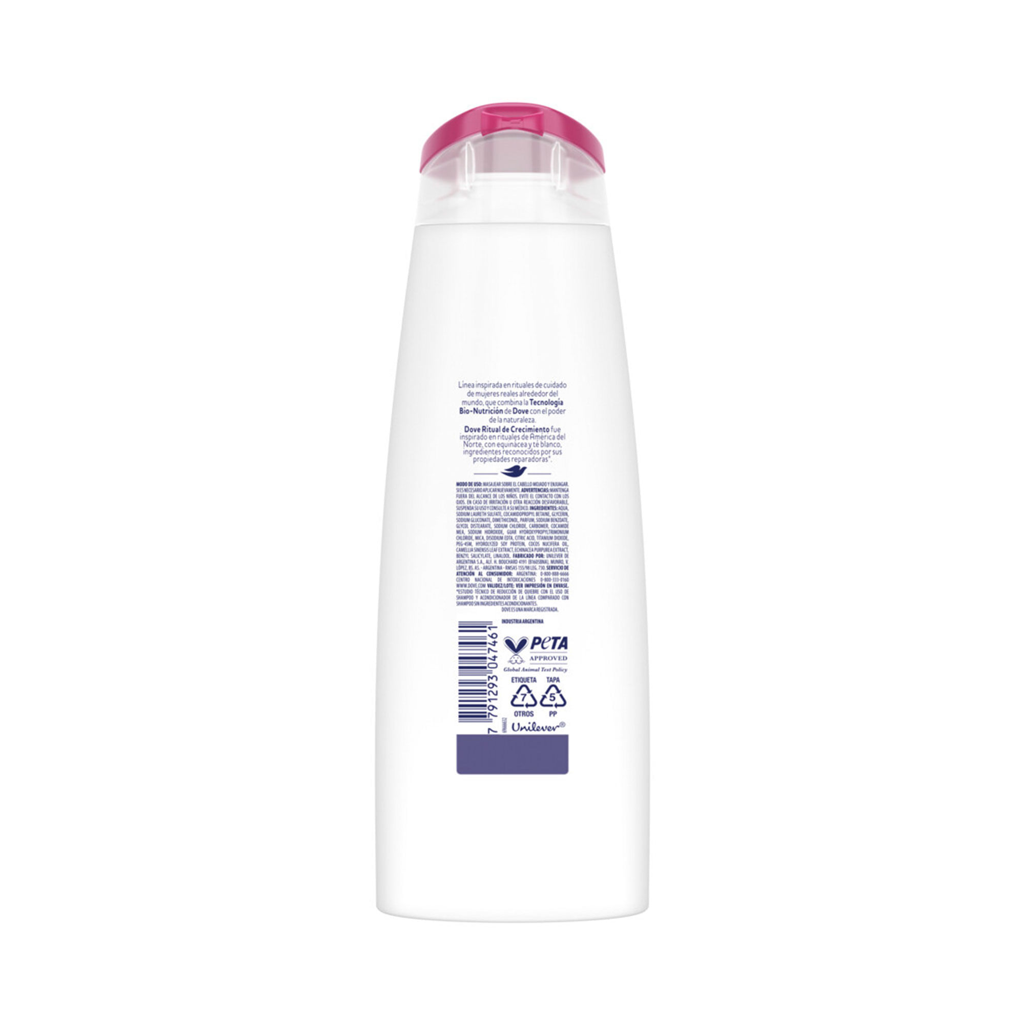 Shampoo Dove ritual de crecimiento 400 cc. Carrefour