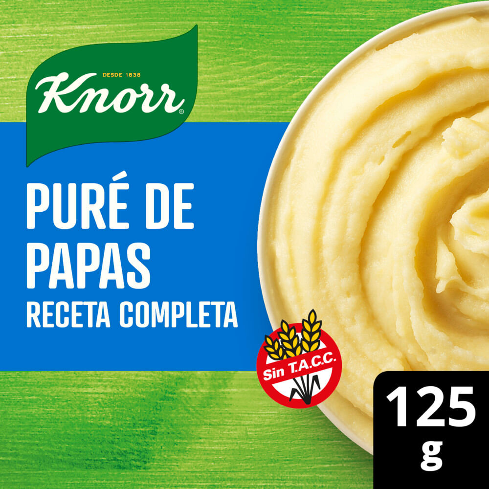 Puré de papa Knorr receta completa bolsa 125 g. - Carrefour