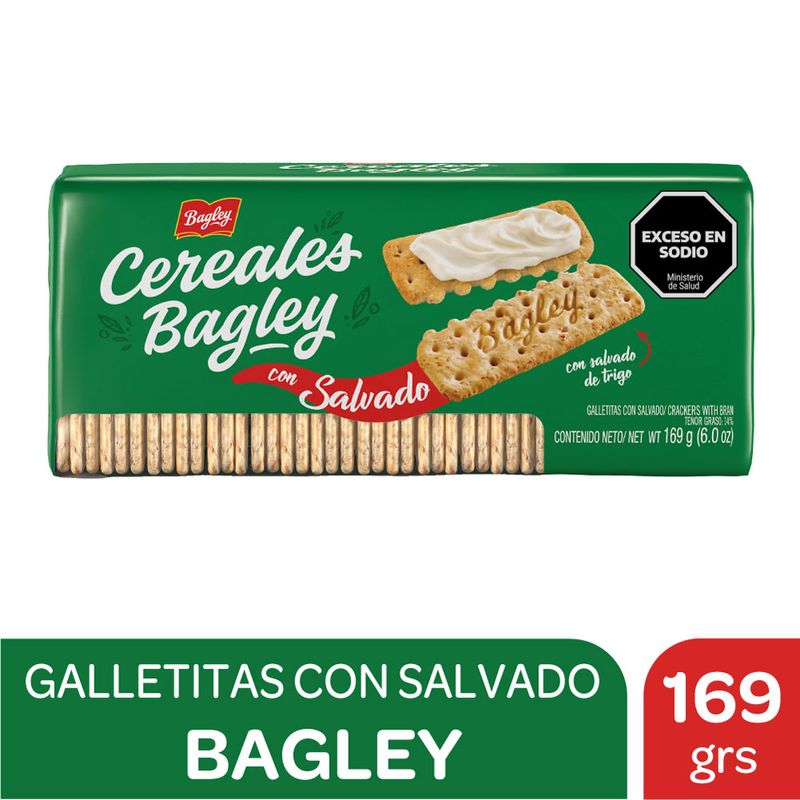 Galletitas Bagley cracker cereal salvado 169 g. Carrefour