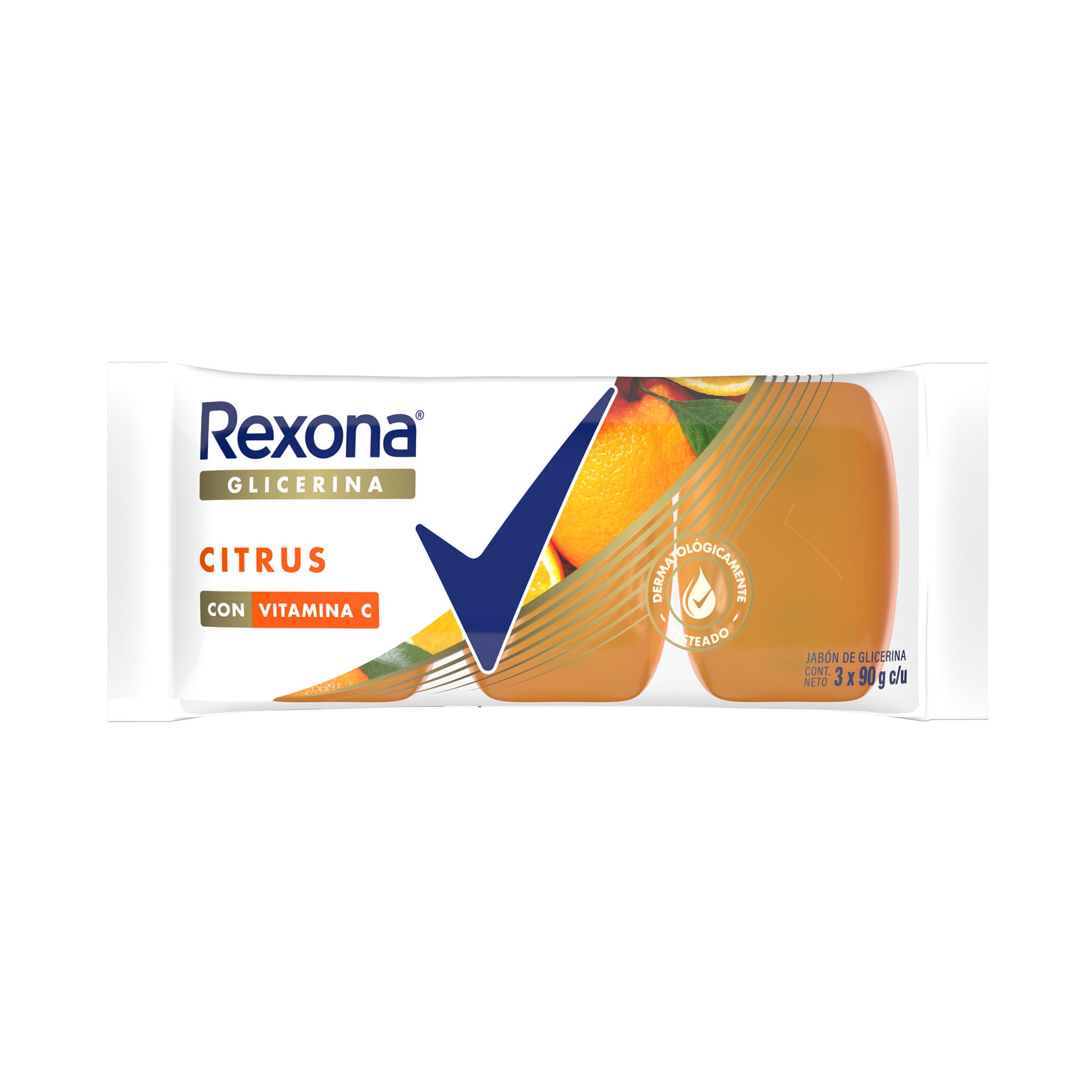 Jabón De Tocador Rexona Glicerina Citrus X3 90 G Carrefour 1815