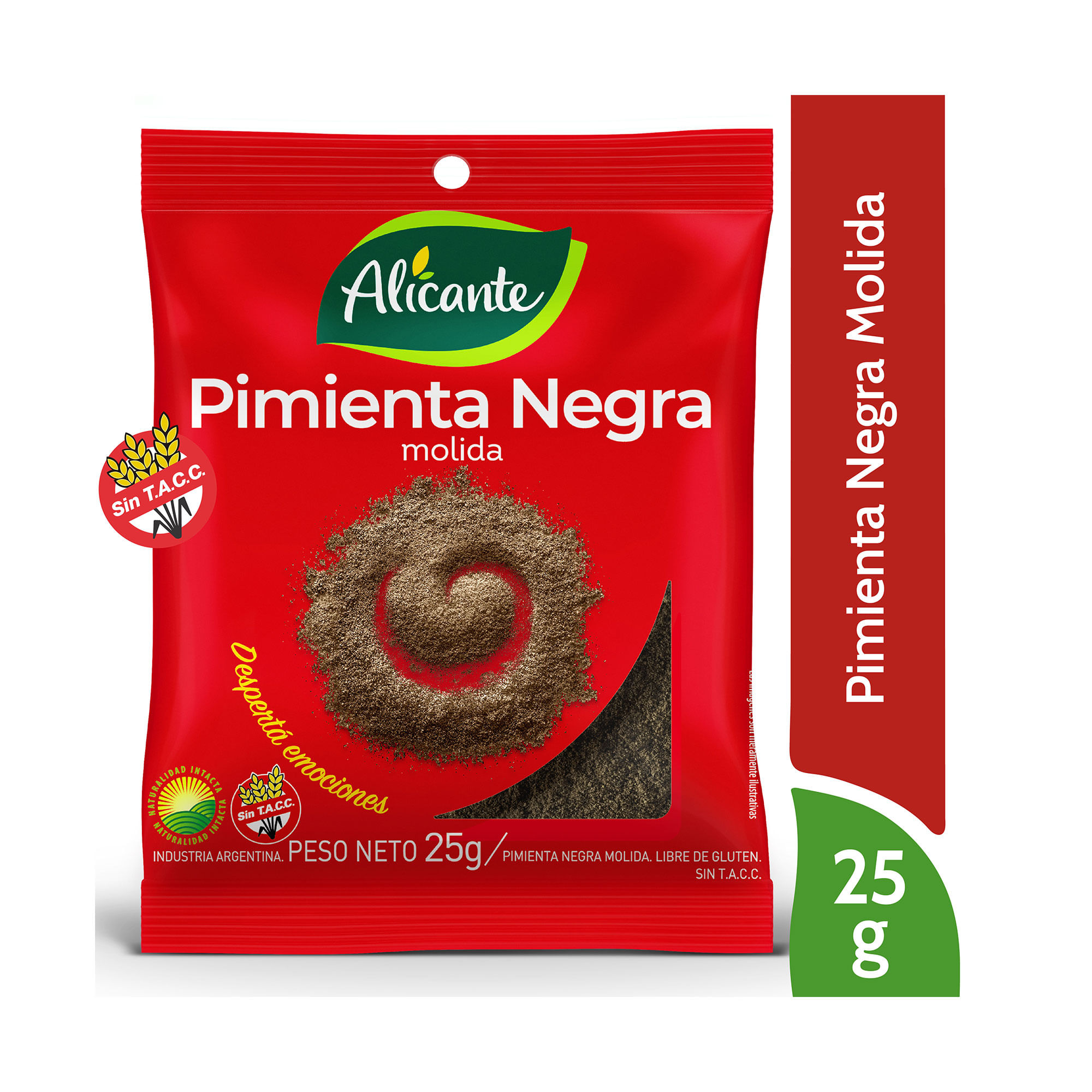 Pimienta Negra Molida - Black Pepper Powder ALICANTE - (25 Gr 0.86 Oz)