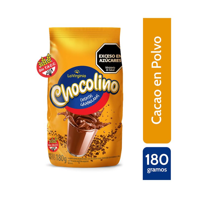 Cacao en polvo Chocolino bolsa 180 g. Carrefour