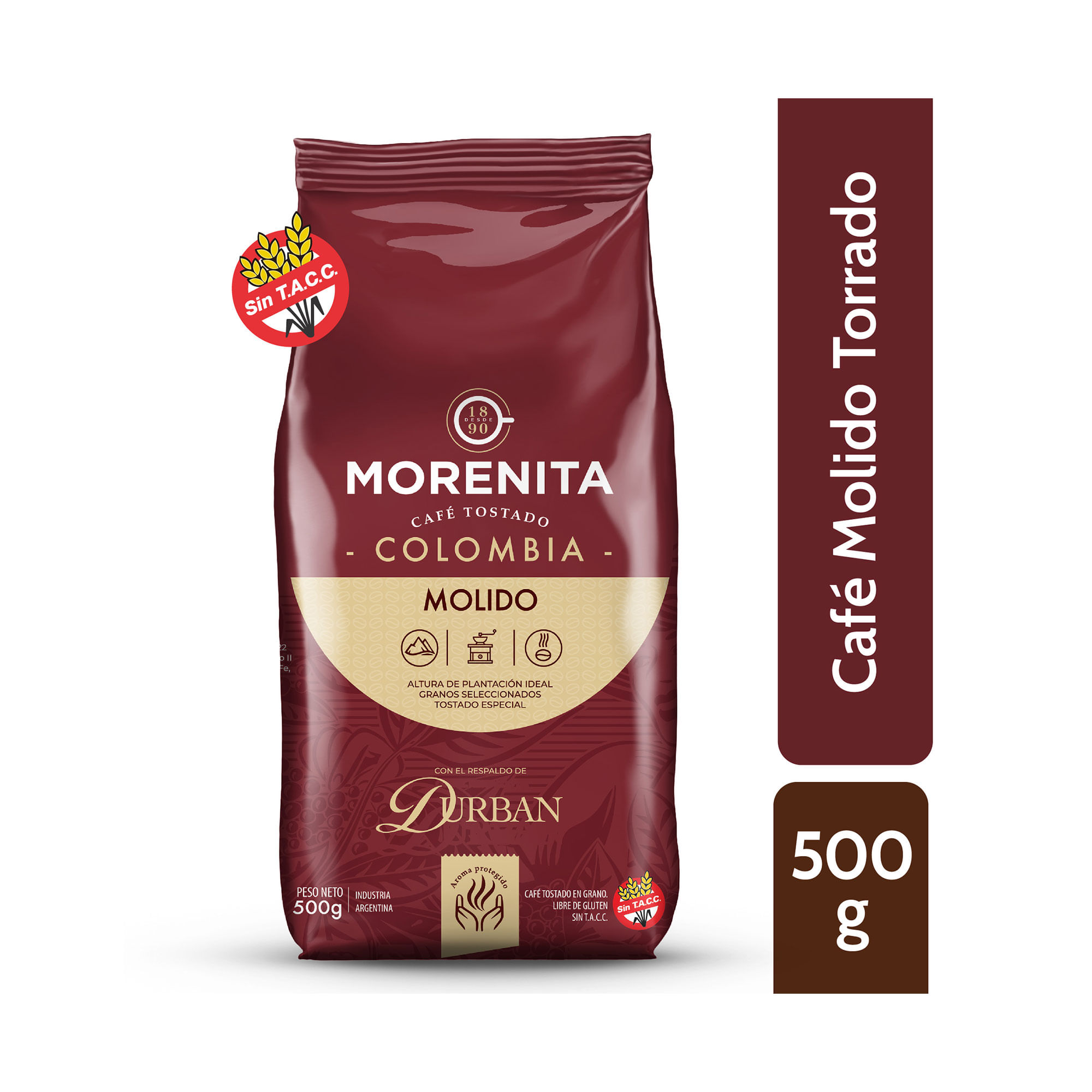 Café molido Morenita tostado Colombia 500 Carrefour