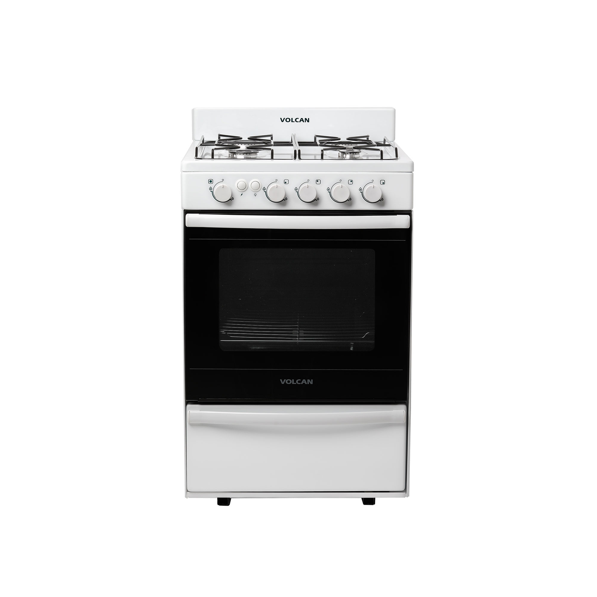 Cocina Volcan 55cm con encendido gas natural 87643V Carrefour