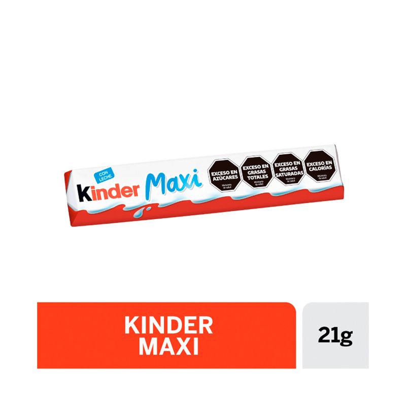 Barra de chocolate Kinder maxi 21 g. - Carrefour