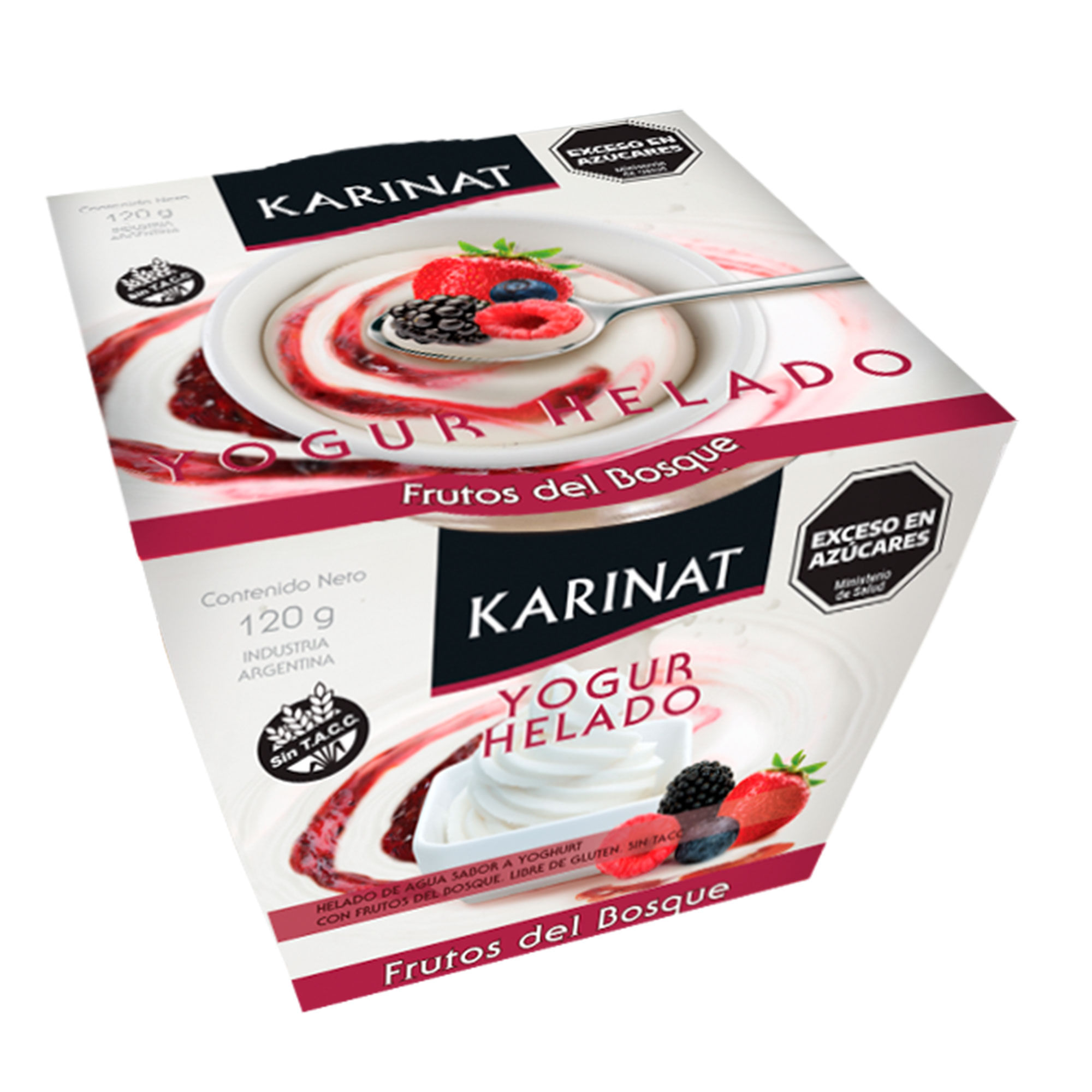 Yogur helado Karinat frutos del bosque 120 g. Carrefour