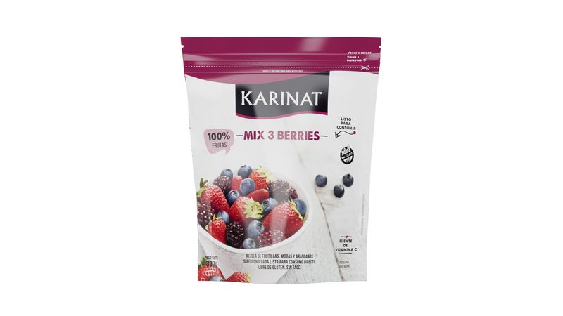 Mix 3 berries (arándanos, mora y frutilla) 300 gr