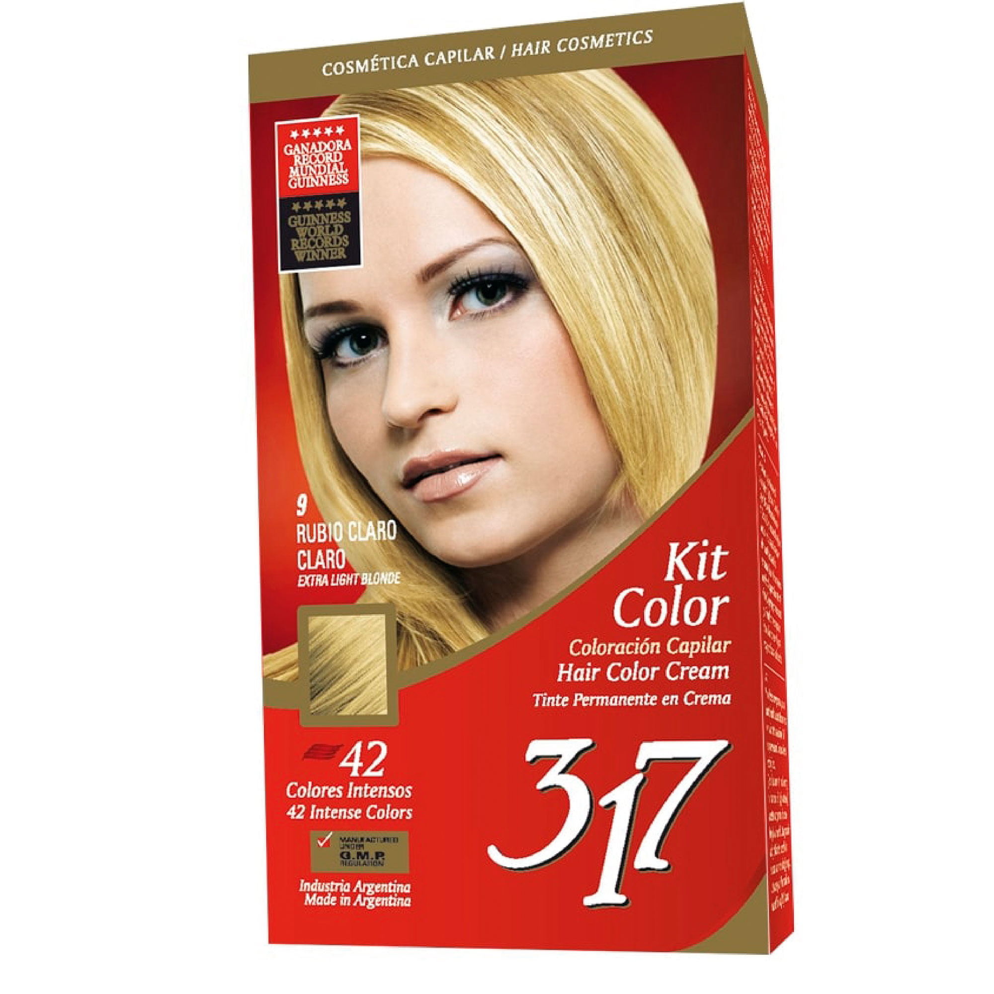 Color permanente 317 kit rubio claro 9 1 uni - Carrefour