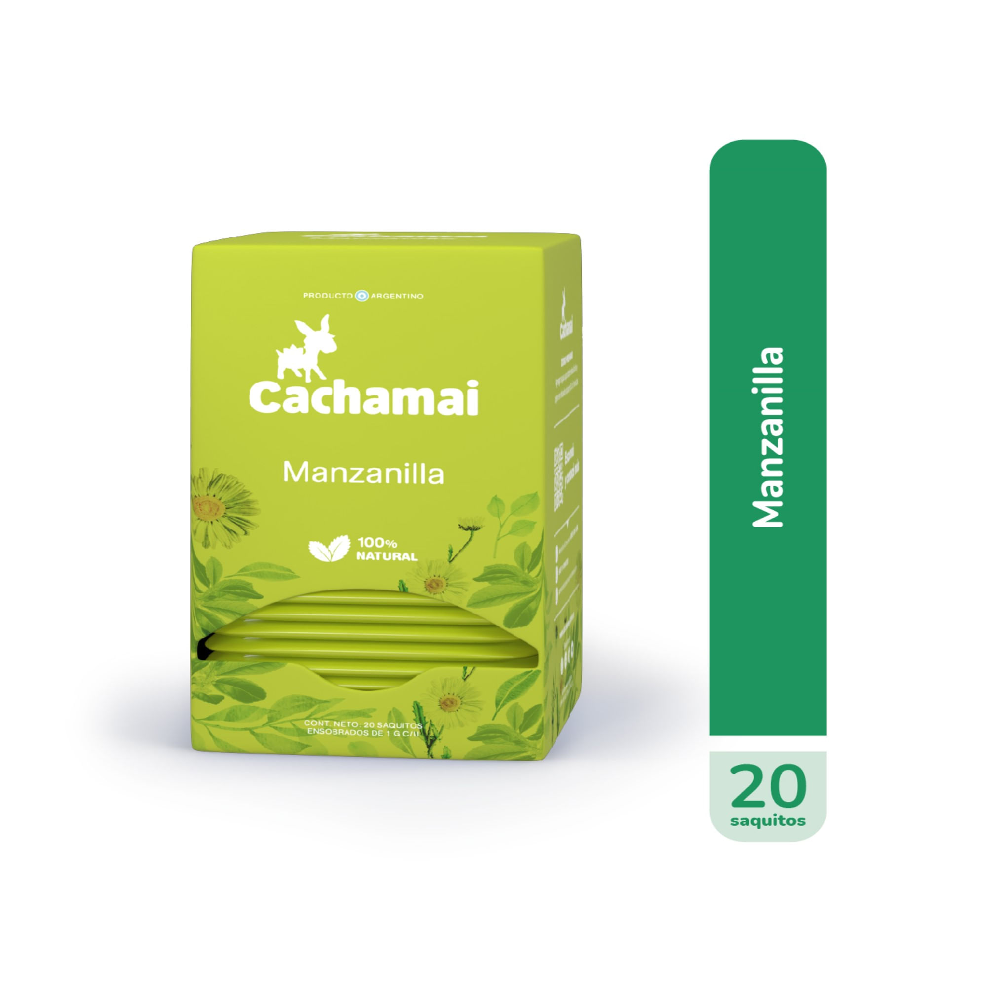 Té de manzanilla en saquitos Cachamai 20 u. Carrefour