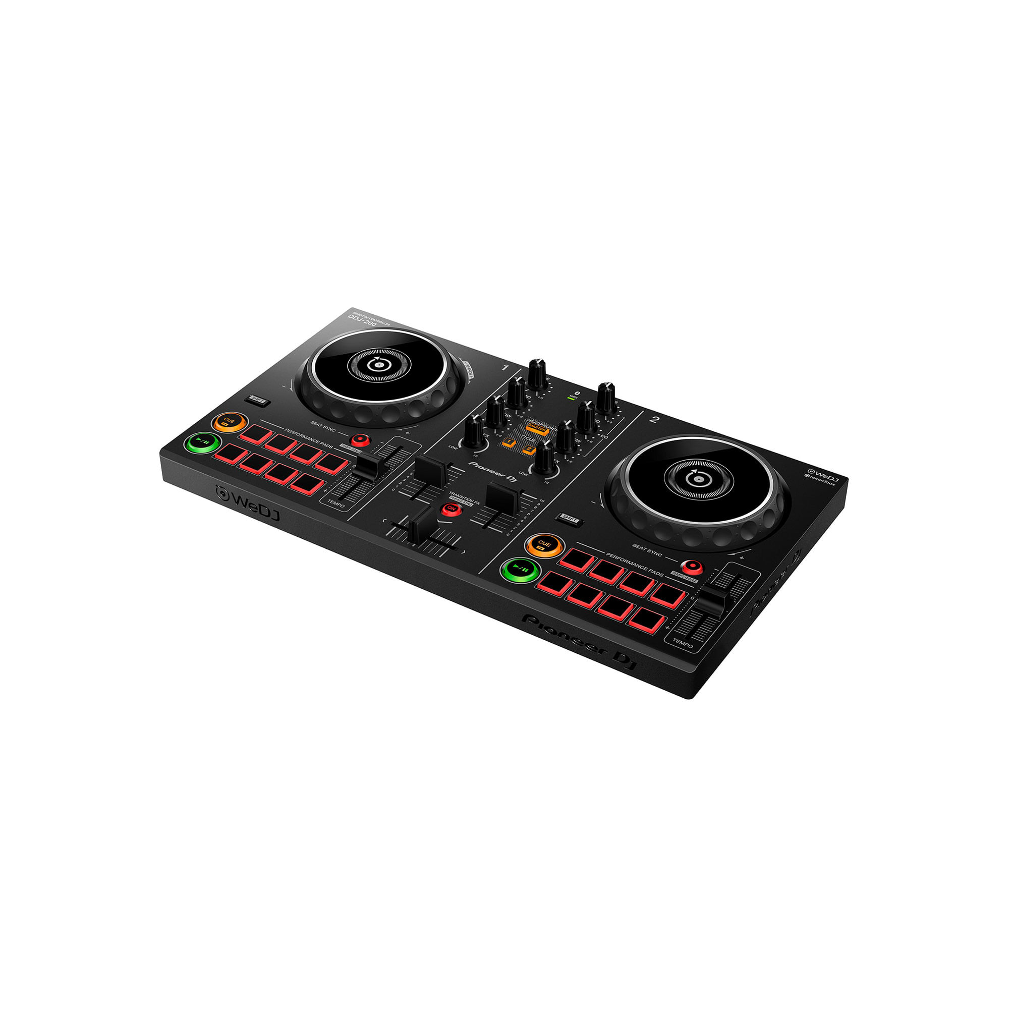 Controlador DJ Pioneer Controladora Ddj-200 Pioneer Smart Dj negro