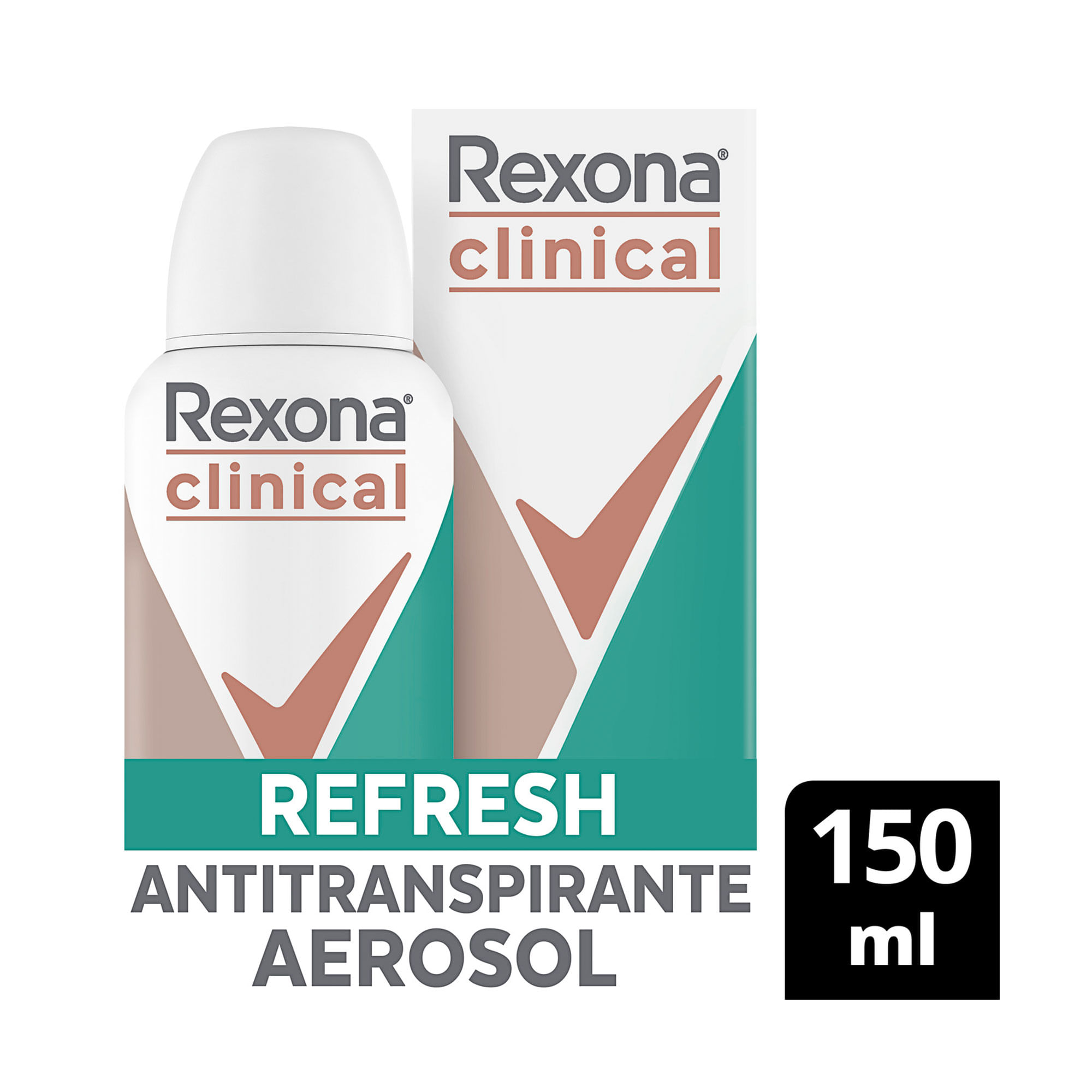 Kit 2 Desodorante Rexona Clinical Aerosol Refresh 96h +controle De Odor  150ml - Carrefour