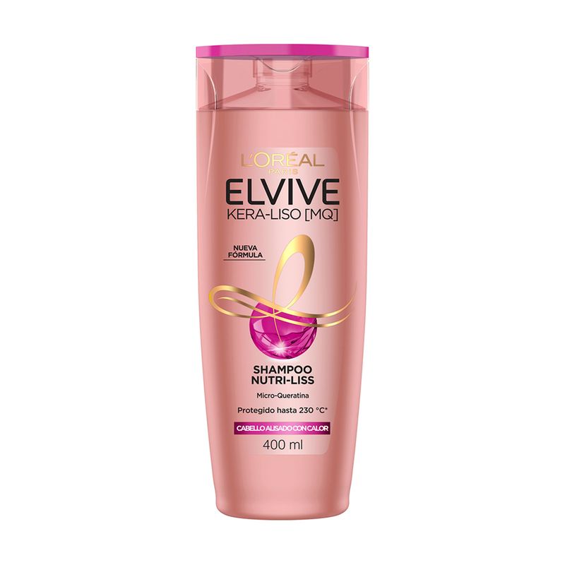 Shampoo Elvive nutri liss kera liso 400 cc. Carrefour