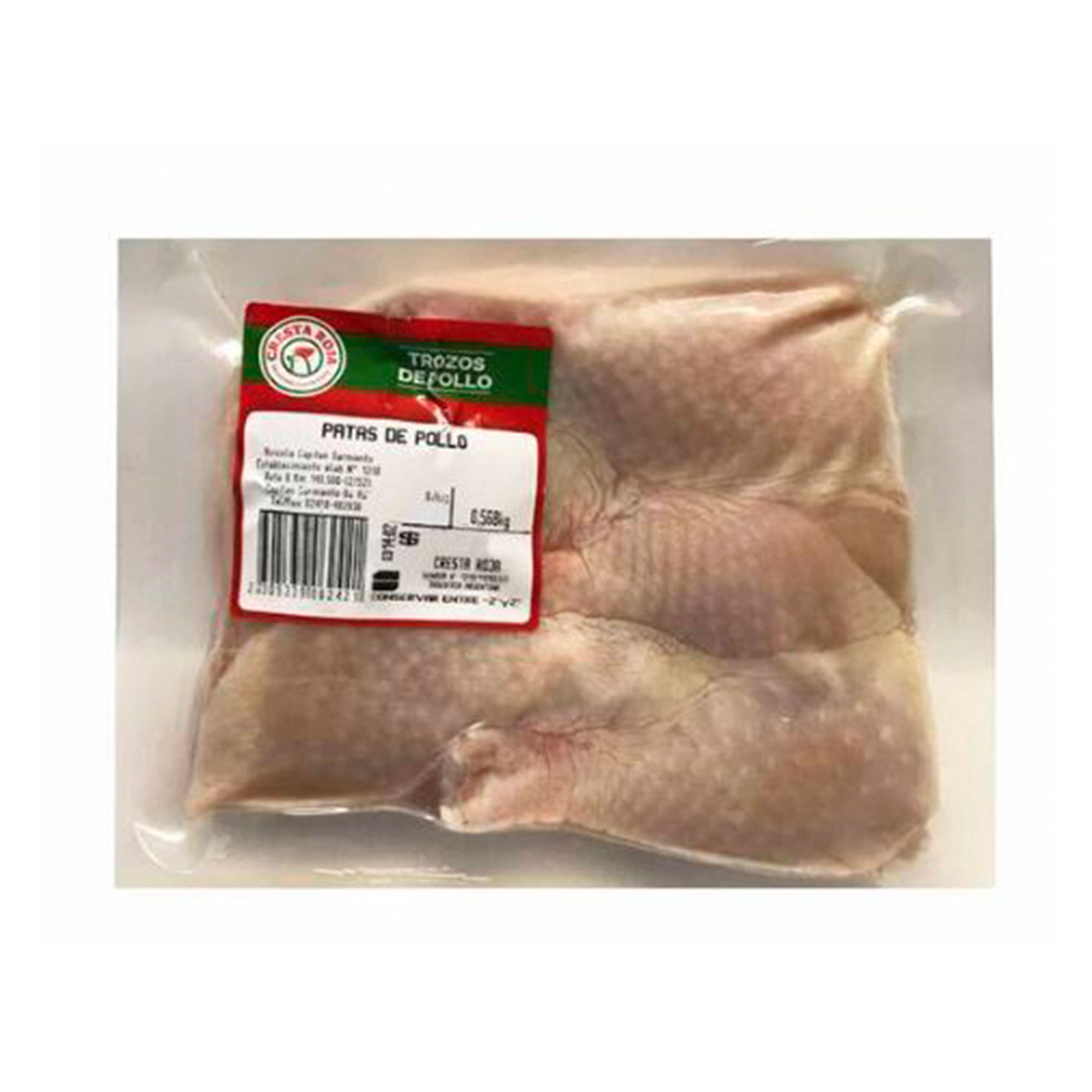 Patas de pollo Cresta roja al vacio. Carrefour