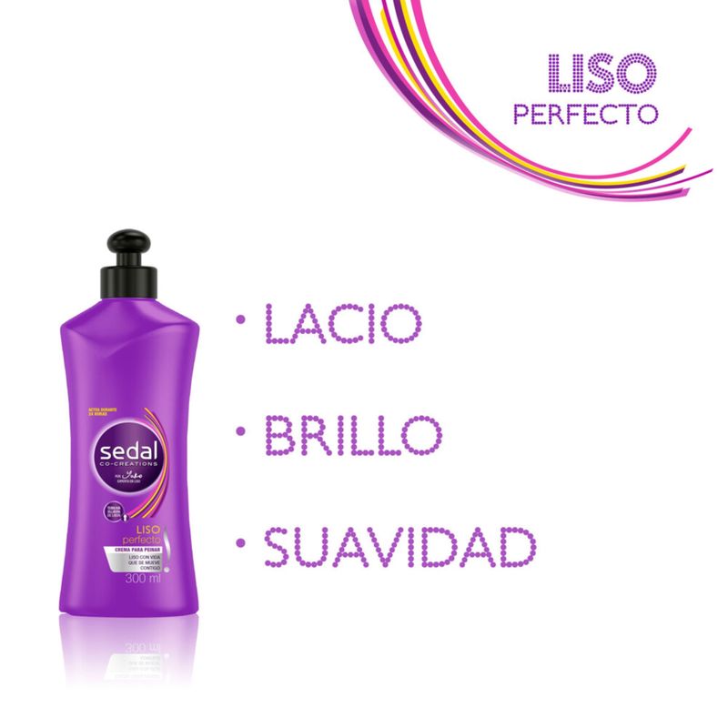 Crema Para Peinar Sedal Liso Perfecto 300 Ml Carrefour