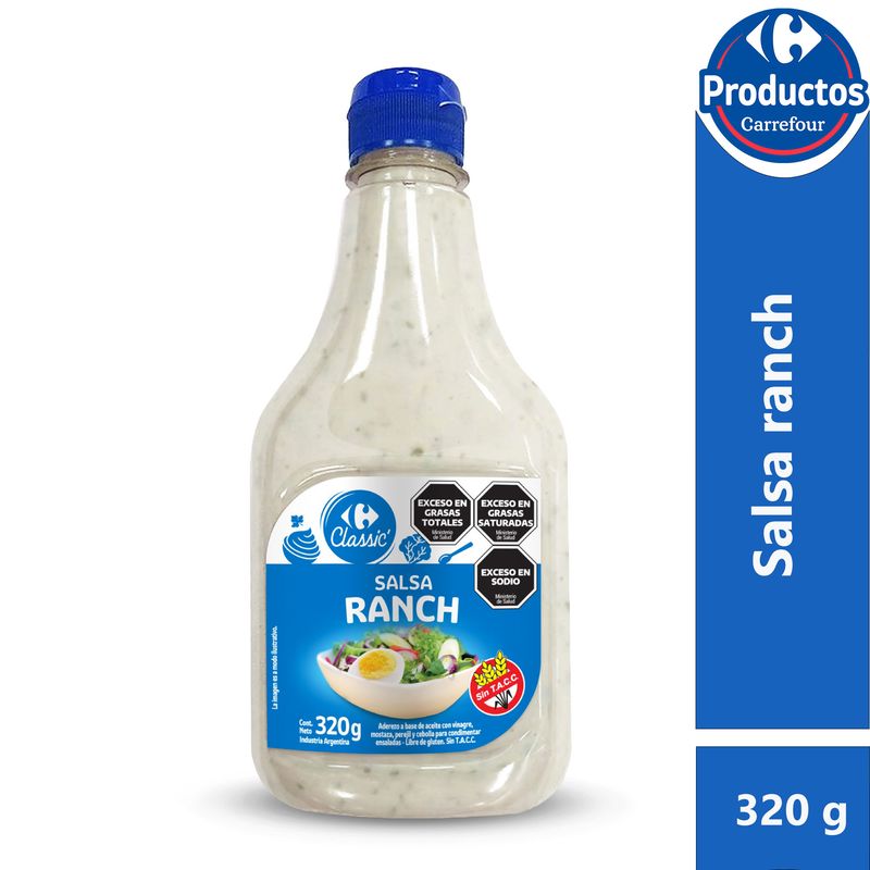 Salsa ranch Carrefour pet 320 g. Carrefour
