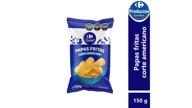 Patatas fritas clásicas Carrefour Classic' 2,5 kg.