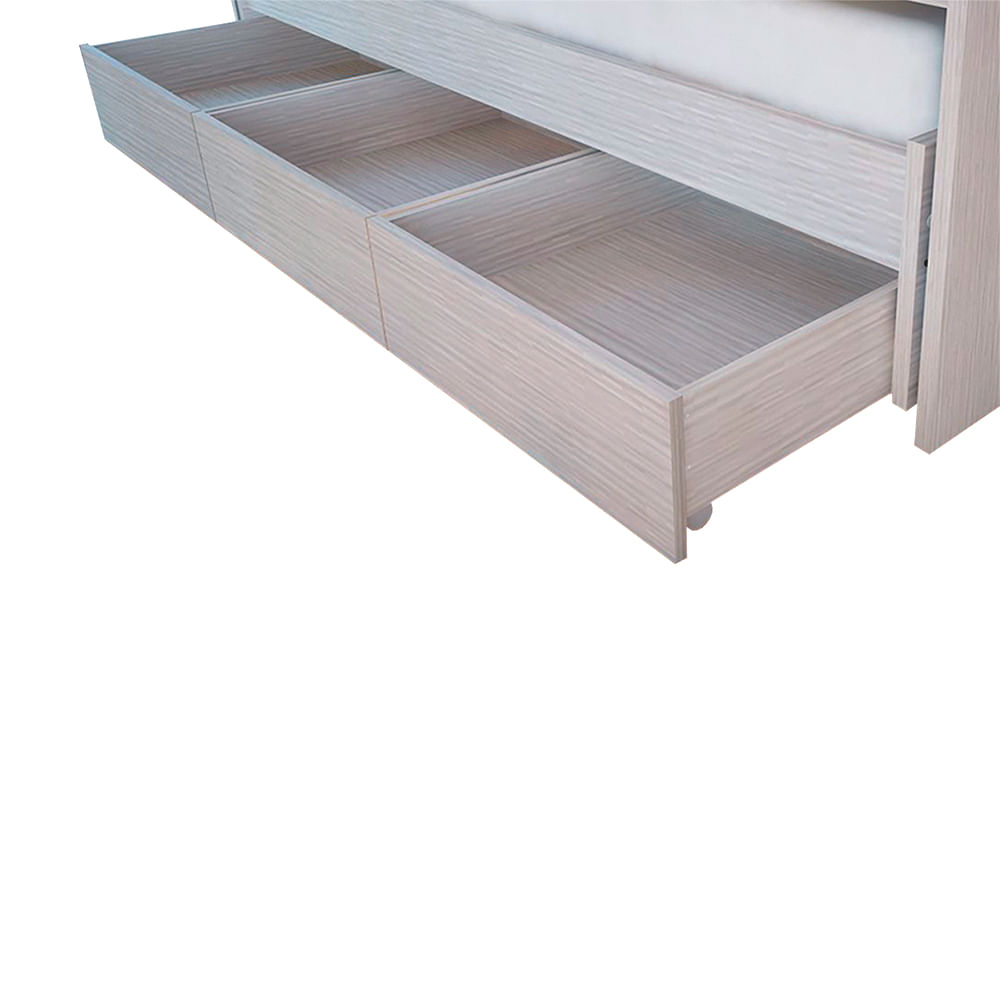 Cajonera melamina con ruedas bajo cama Mosconi VENEZIA Carrefour