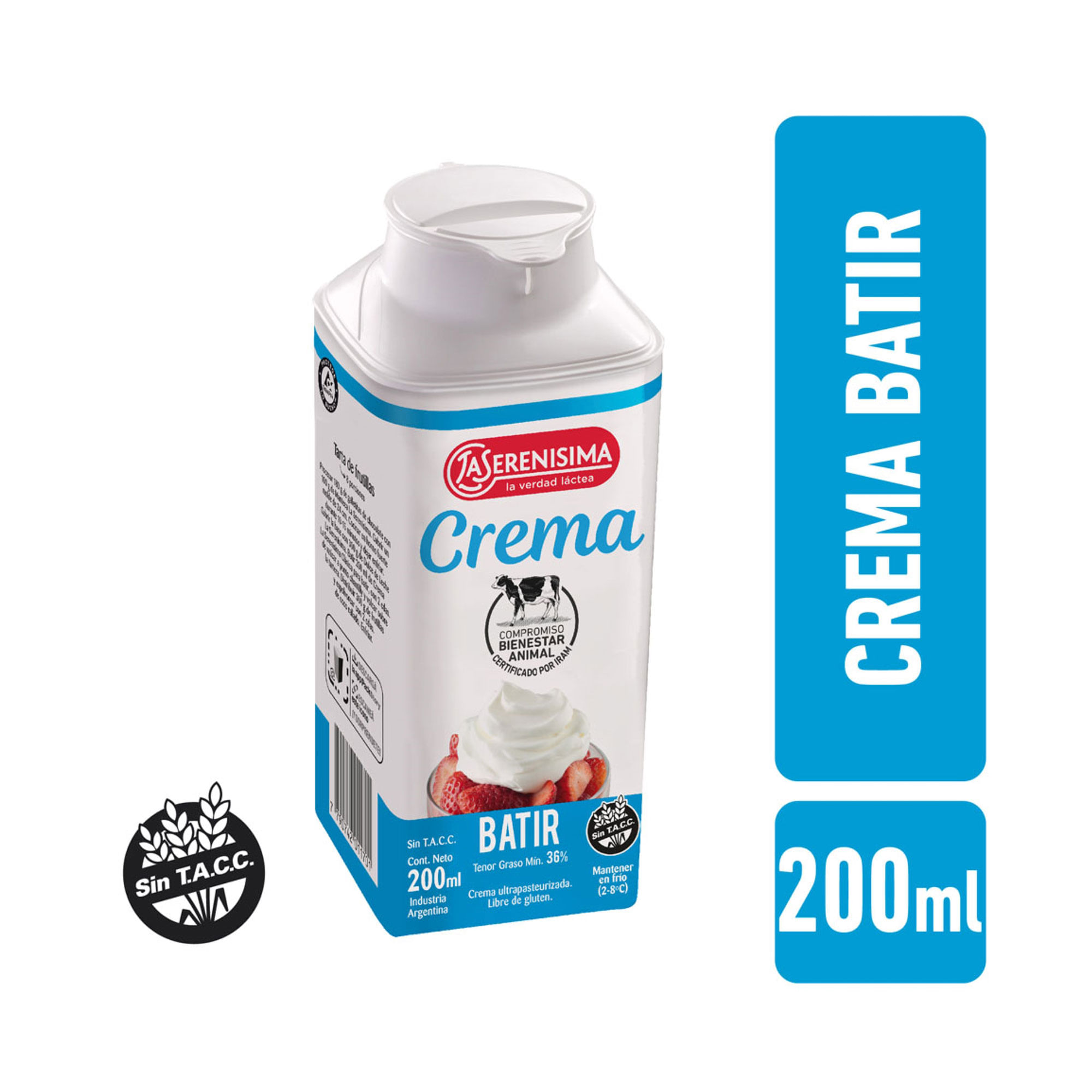 Crema para Batir La Serenisima Pasteurizada x 520ml