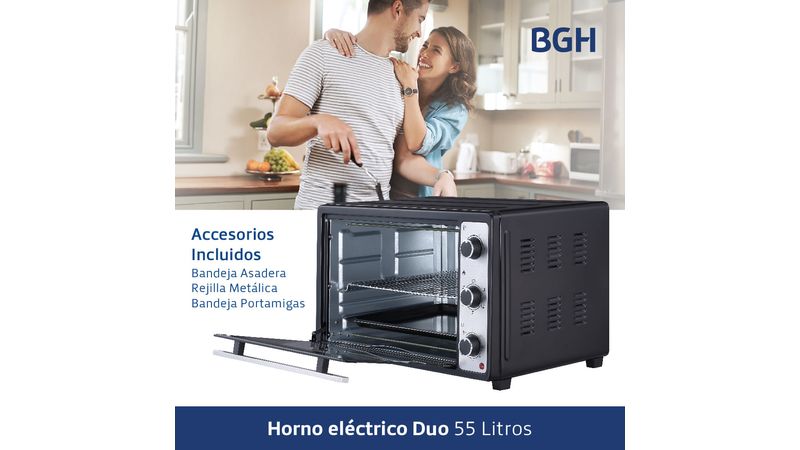 Horno Eléctrico BGH 55 litros DUO BHE55M23N