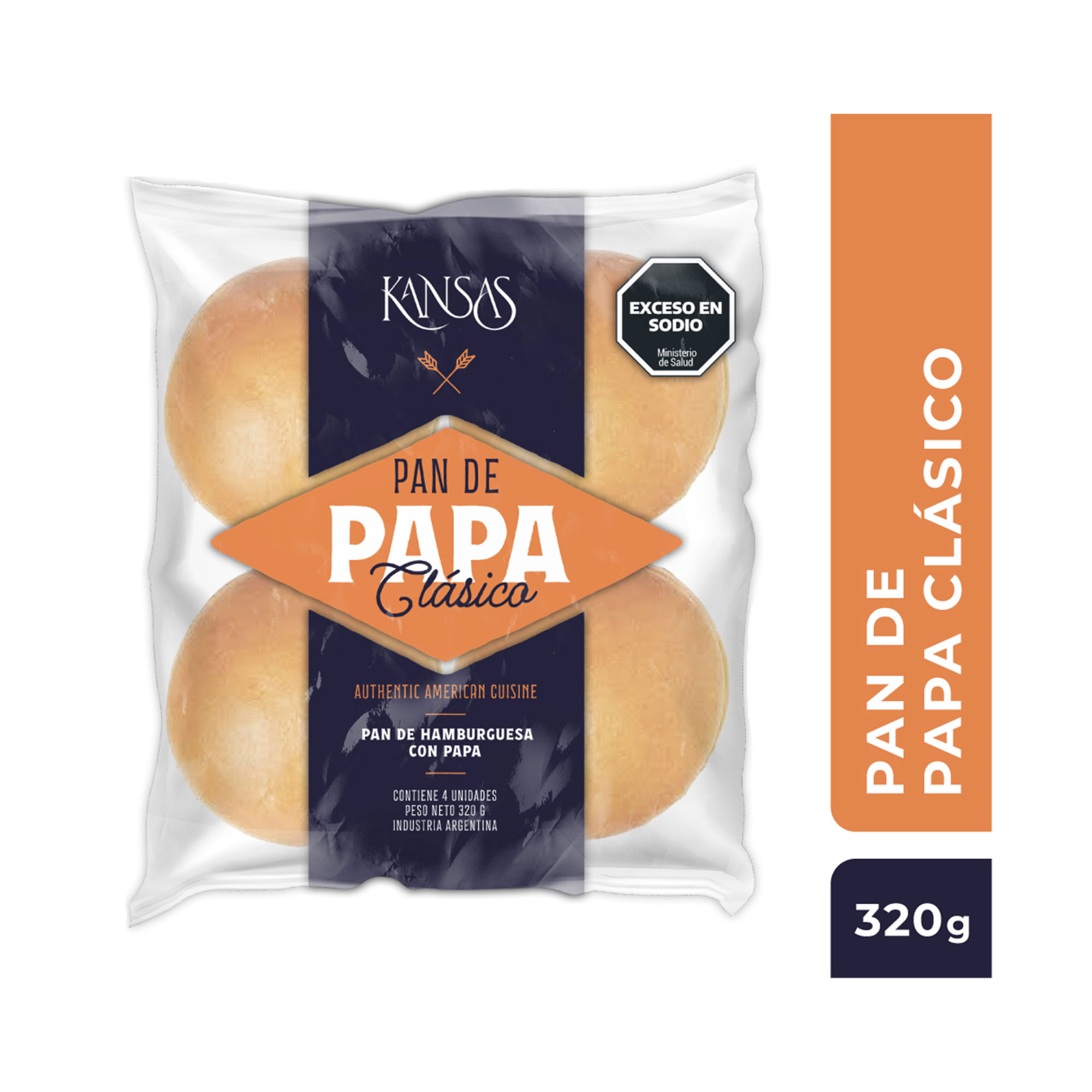 1 Caja de Pan de Patata para Hamburguesa de 8,5cm (72 unidades)