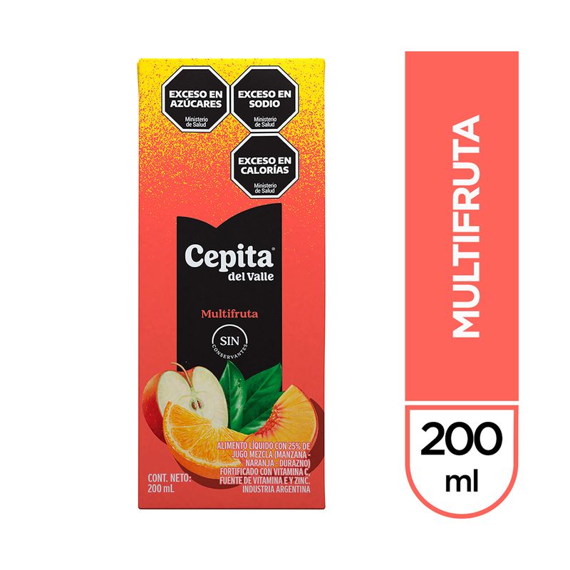Jugo Cepita del Valle multifruta 200 cc. Carrefour