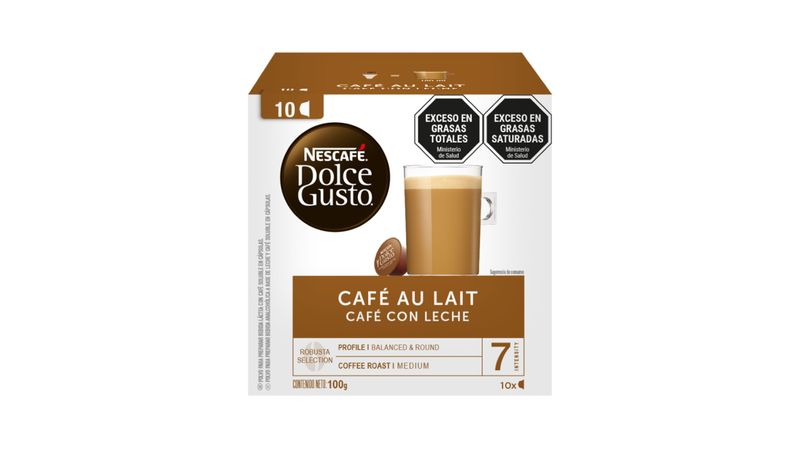 Capsulas de café con leche Dolce gusto 10 uni - Carrefour