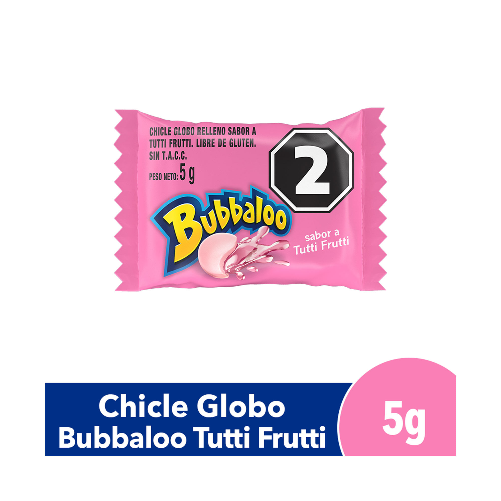 Chicle de tutti frutti Bubbaloo 5 g. - Carrefour