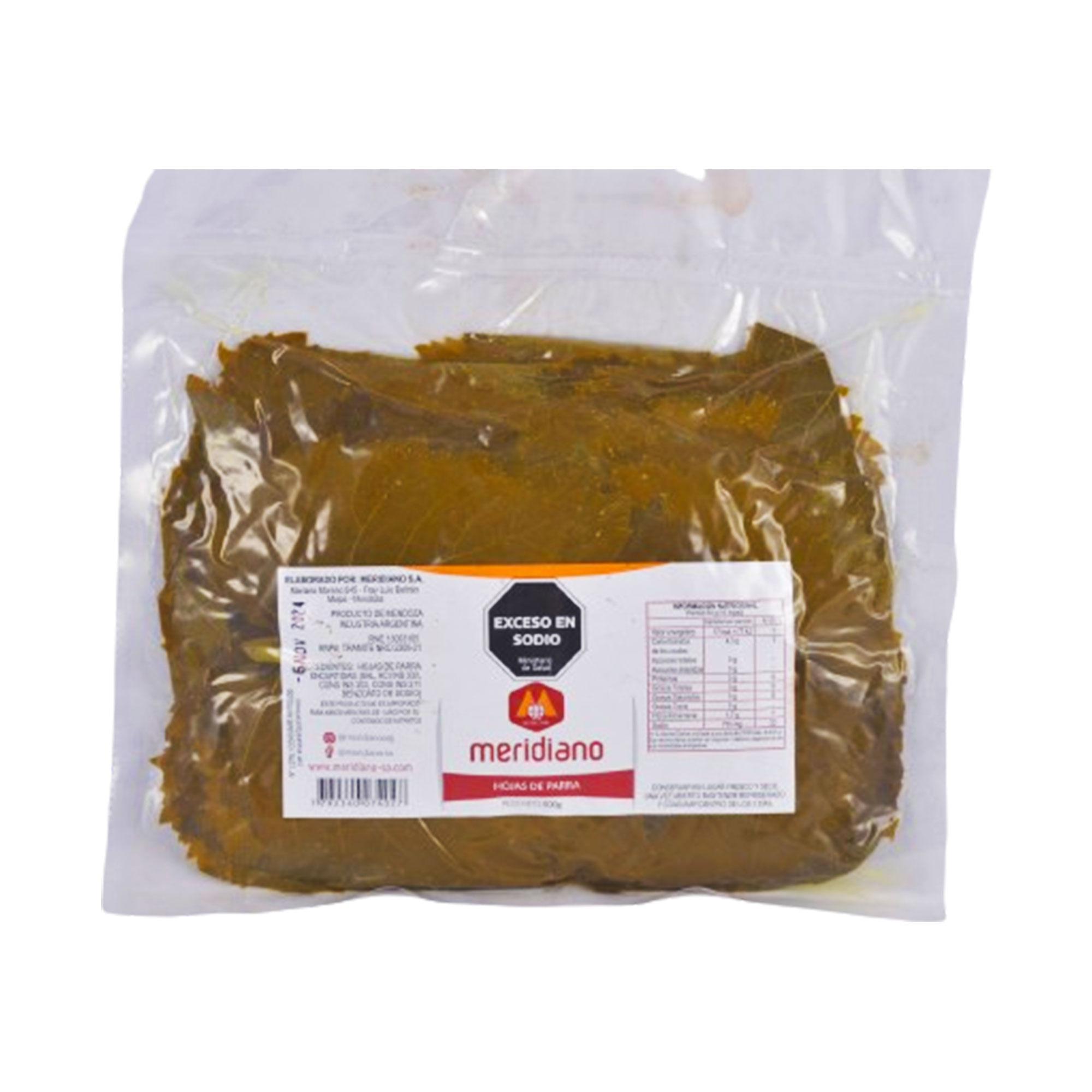 Hojas de parra Meridiano en sachet 500 g. Carrefour