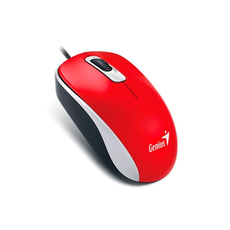 Mouse con cable usb Genius DX 110 rojo