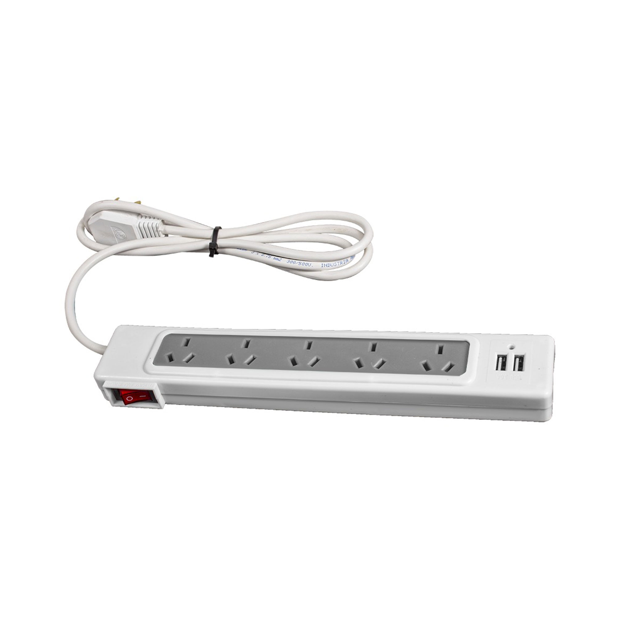 Zapatilla Berelec cable 1.5 mts 5 tomas + 2 USB - Carrefour