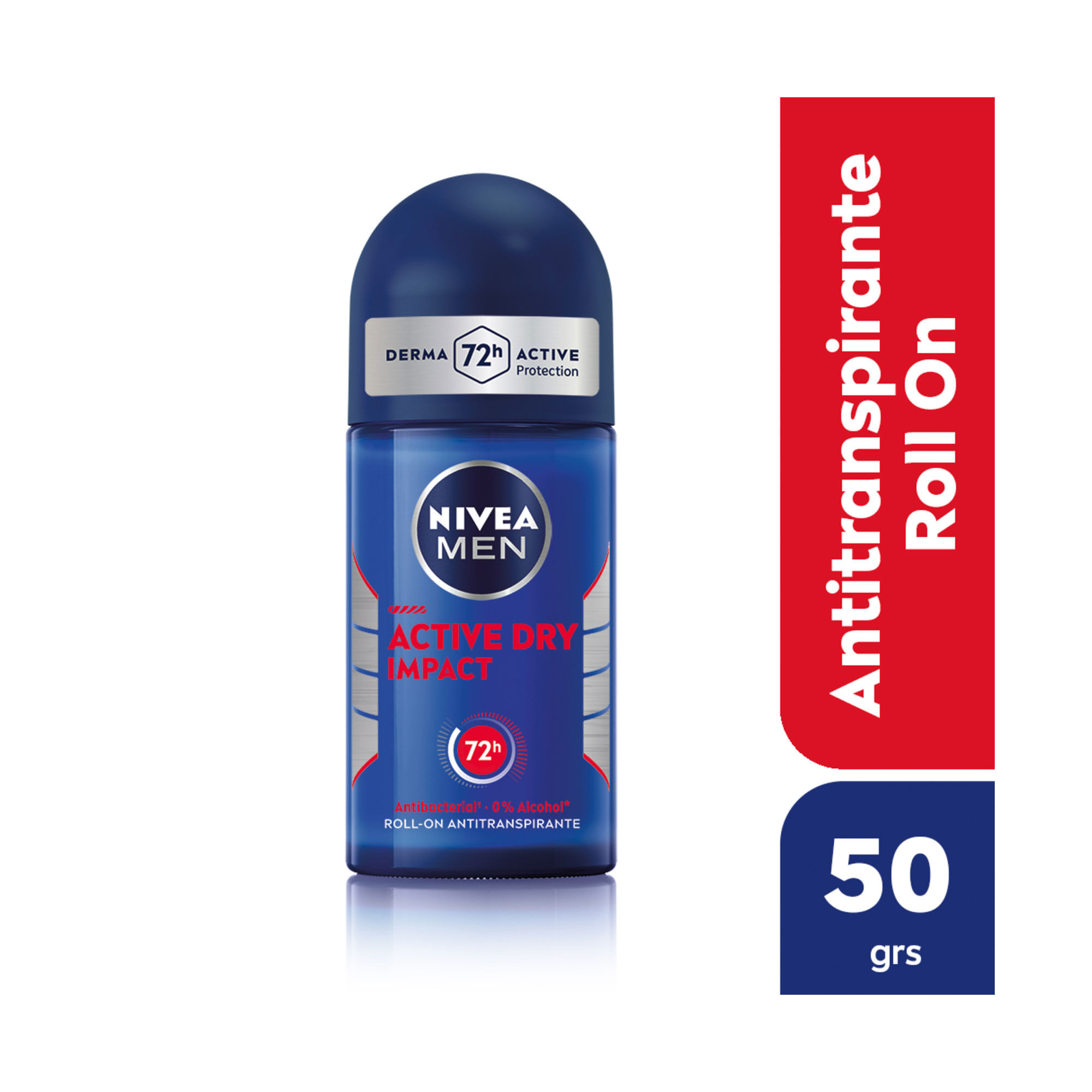 Desodorante antitranspirante Nivea Men Active Dry Impact roll on 50 grs
