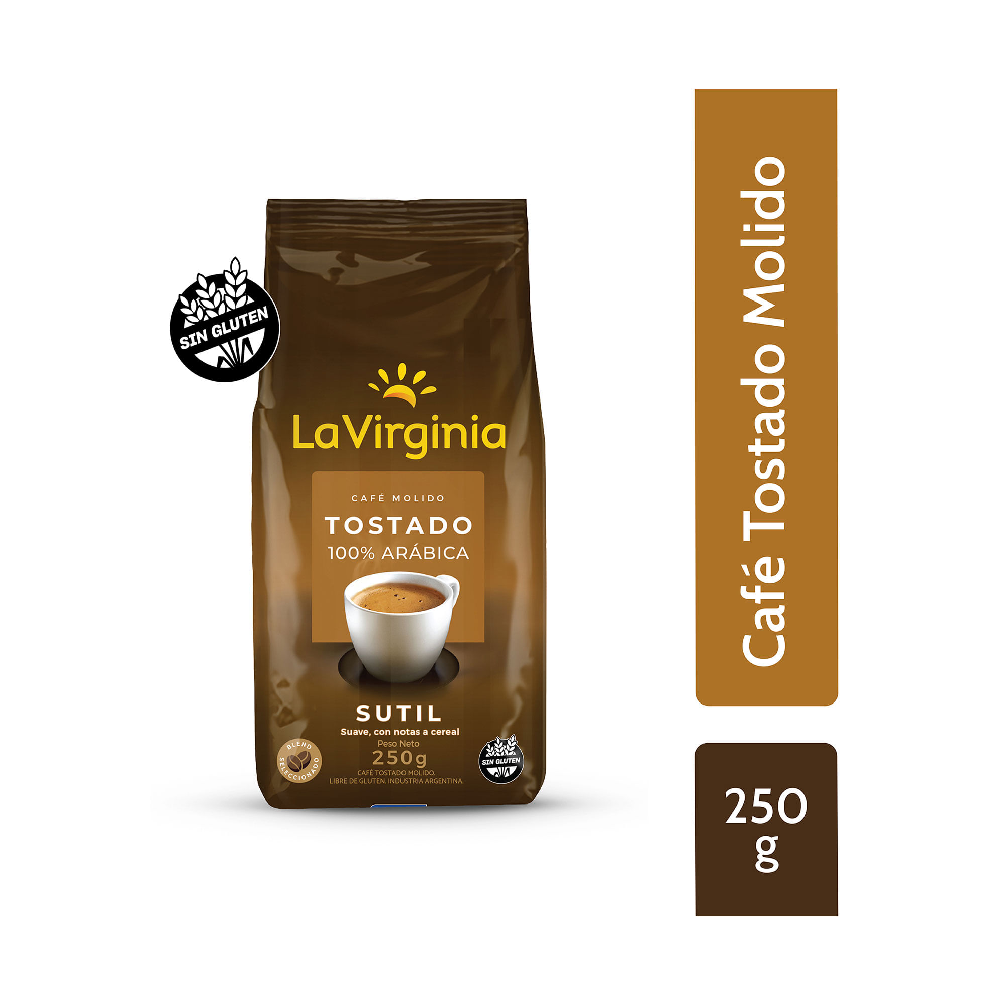 Café tostado molido La Virginia sutil 250 grs Carrefour
