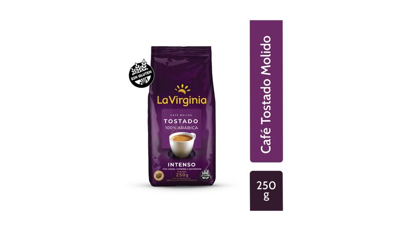 Café tostado molido La Virginia intenso 250 grs Carrefour