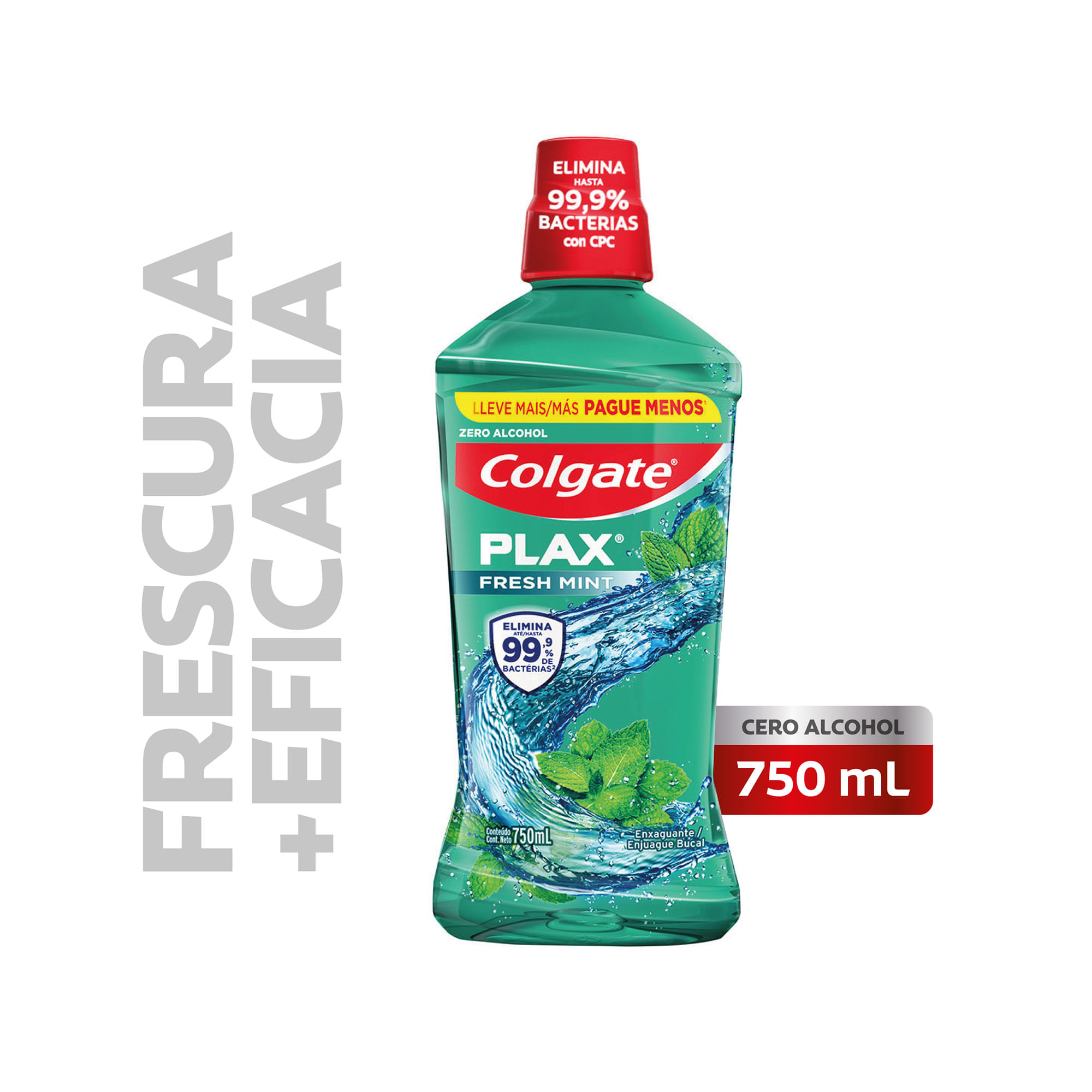 Enjuague bucal Colgate Plax Fresh mint 750 ml