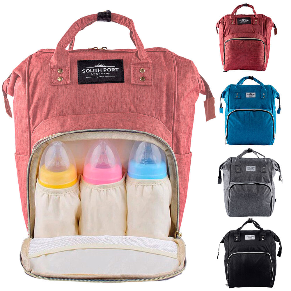Mochila Maternal Rosa South Port S46 By Gadnic Porta Mamaderas
