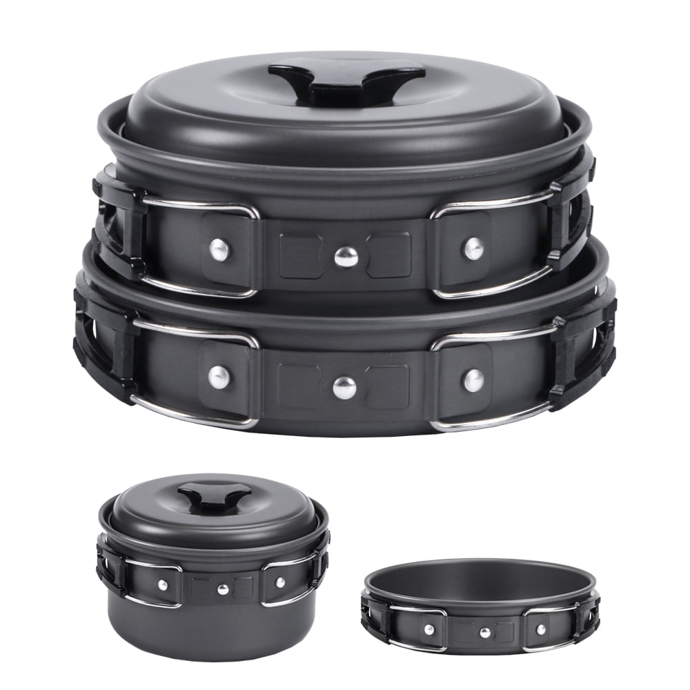 Olla Sartén Gadnic MARMI168 Desmontable Para Campamento 2 en 1