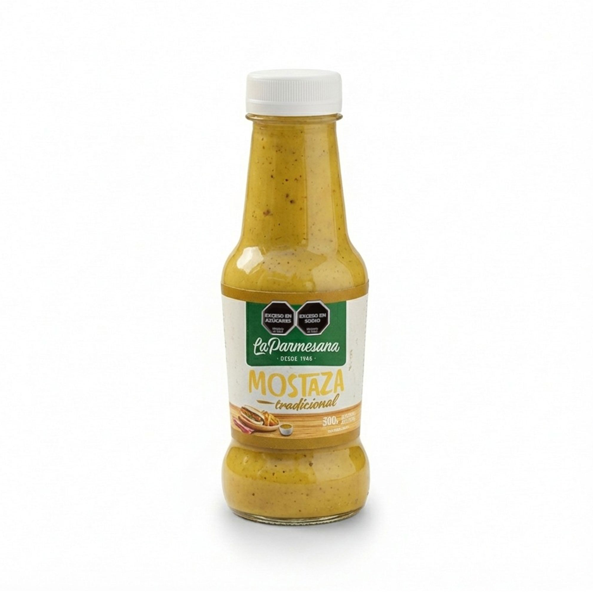 Mostaza tradicional La Parmesana pet 300 g.