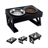 Cuenco Elevado Mueble para Mascotas Gadnic PET09 Platitos de Agua y Comida