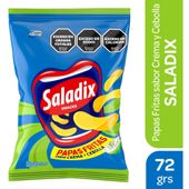 Papas fritas Saladix sabor crema y cebolla 72 grs