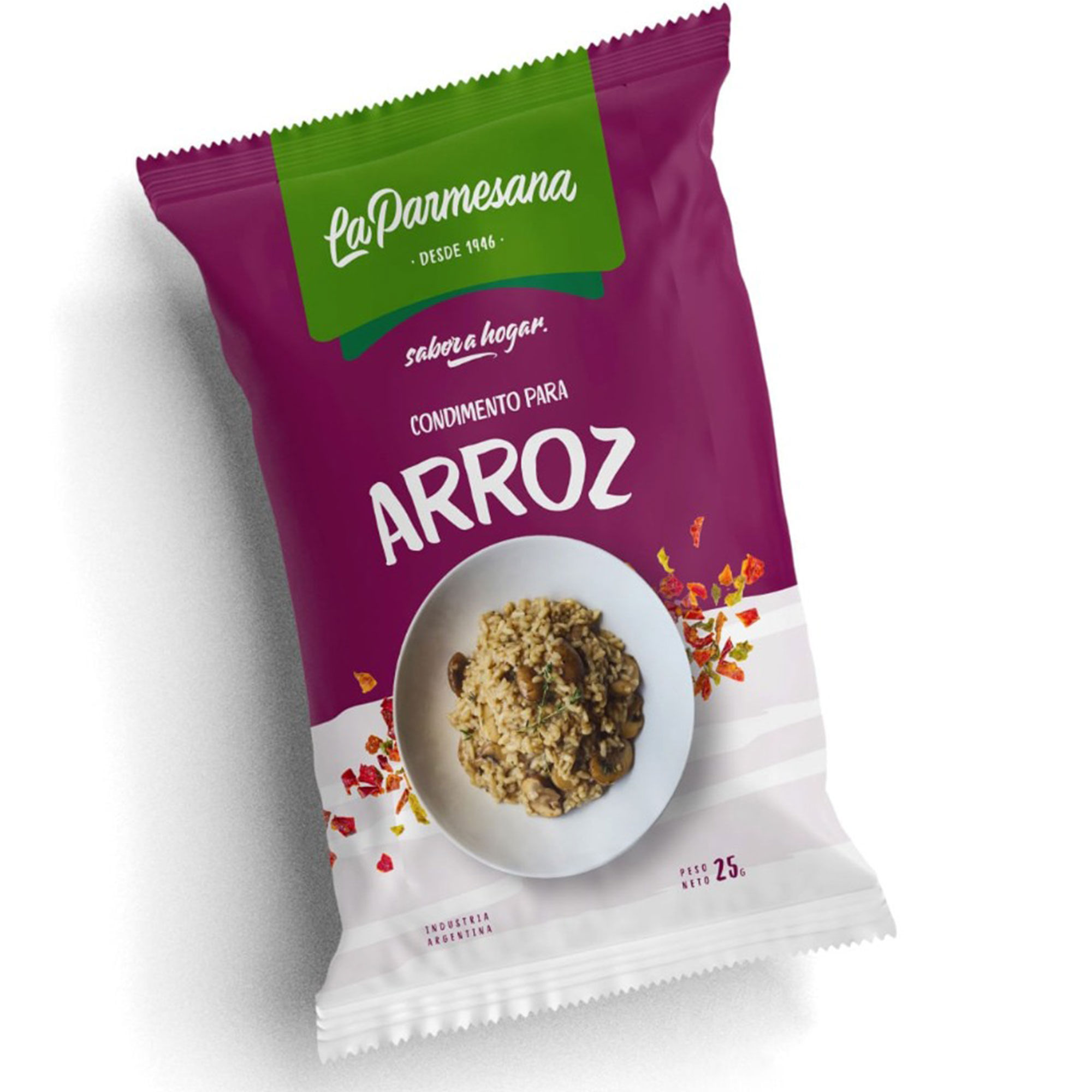 Condimento para arroz La Parmesana en sobre 15 grs
