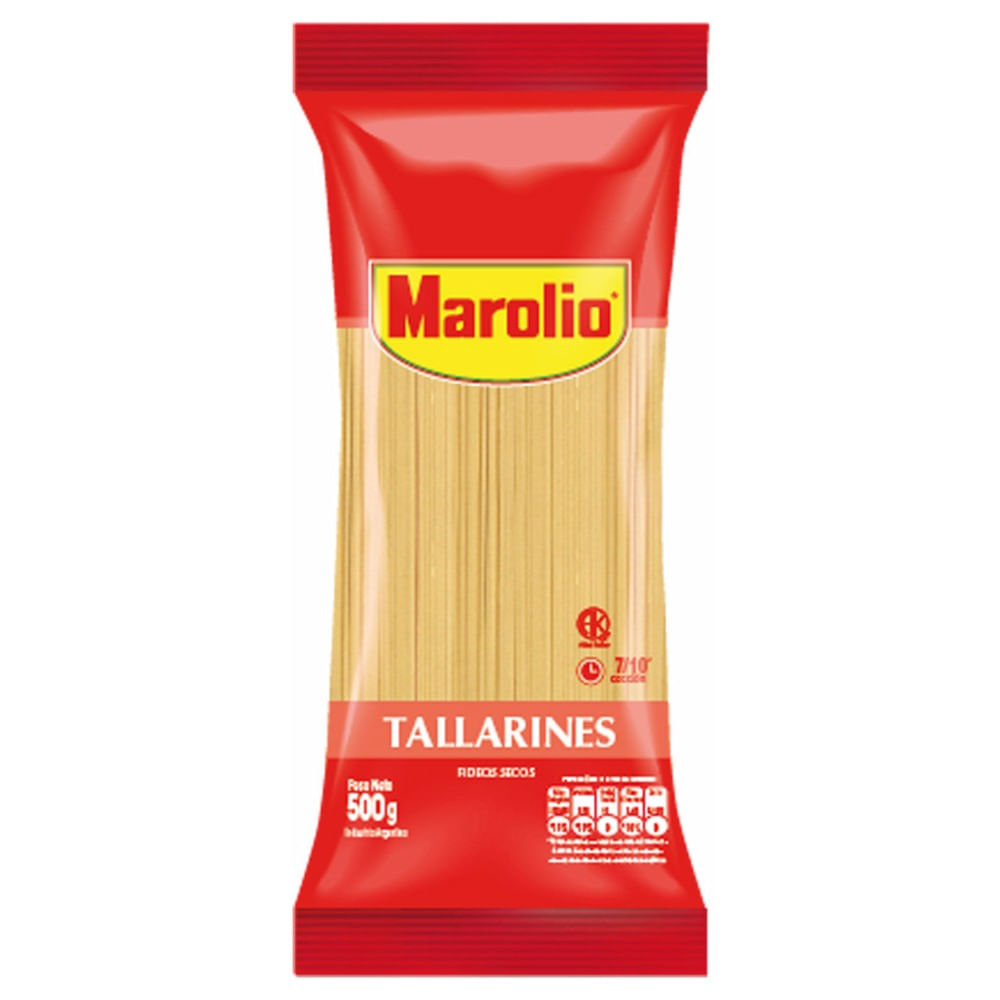 Fideos tallarines Marolio 500 g.