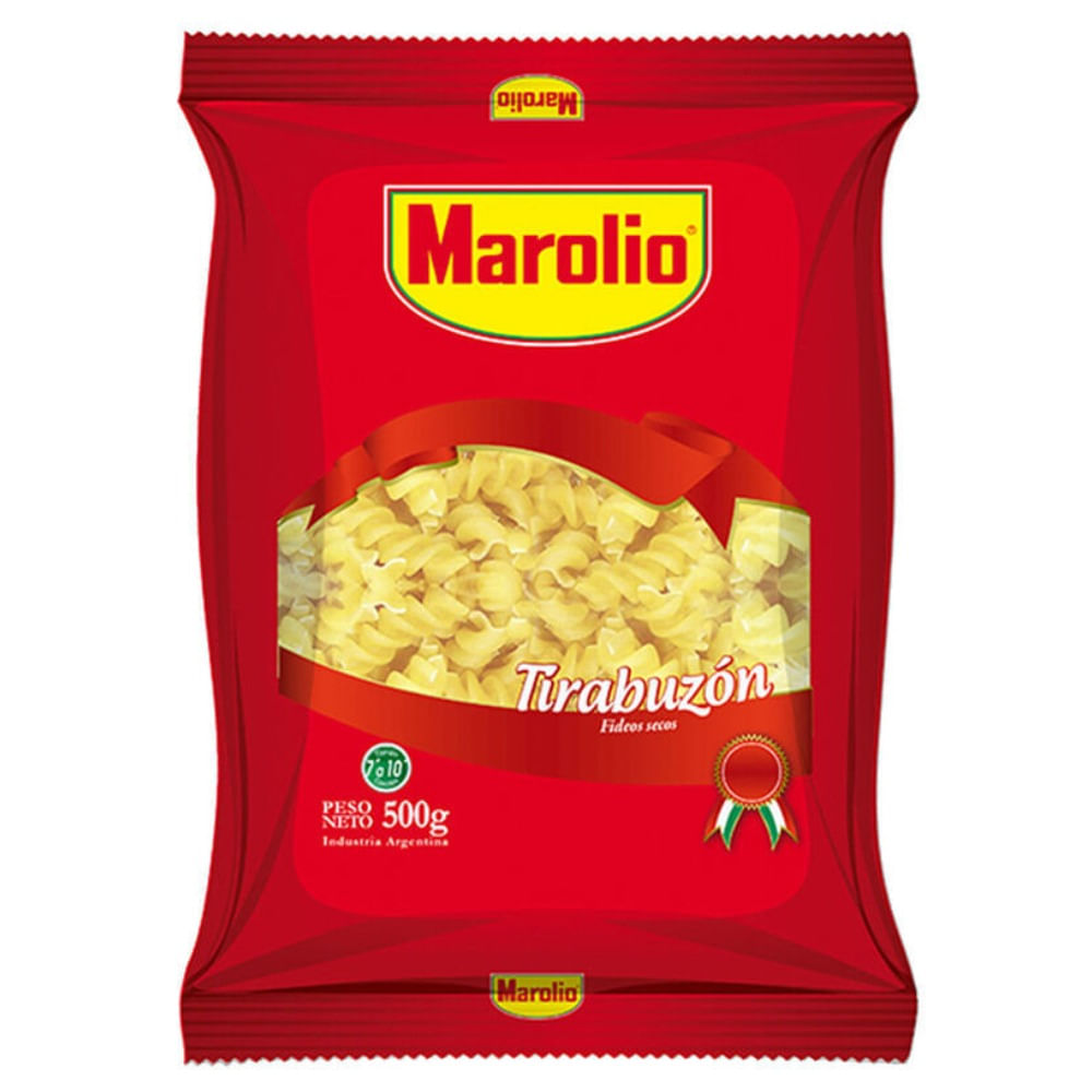 Fideos tirabuzón Marolio 500 grs
