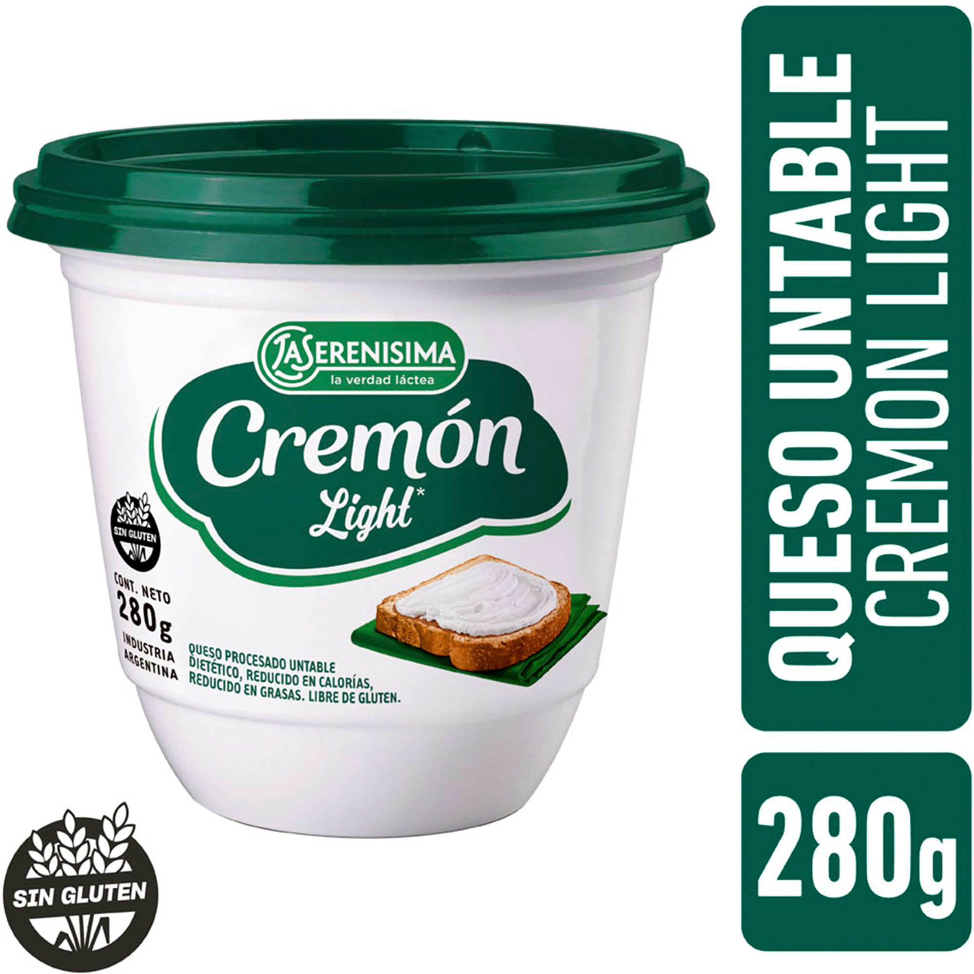 Queso La Serenísima cremón light pote 280 g