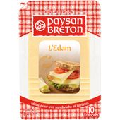 Queso edam Paysan Breton 10 tranches 160 grs