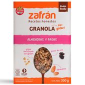 Granola sin gluten Zafrán almendras y pasas 300 grs