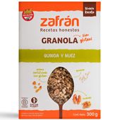 Granola sin gluten Zafrán quinoa y nuez 300 grs