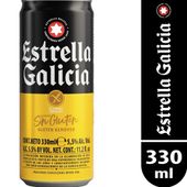Cerveza sin gluten Estrella Galicia en lata 330 ml
